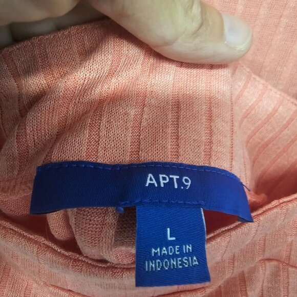 NWT Apt. 9 Melon Orange Knit Cardigan and Tank Set L - Picture 9 of 13